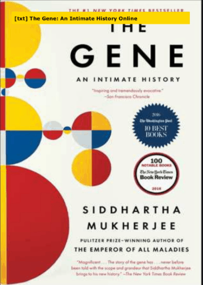 The Gene: An Intimate History Pdf